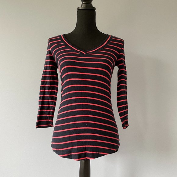 Banana Republic Striped Long Sleeve Tee - Picture 1 of 4